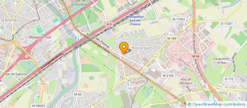 localisation de l'entreprise SANTIAGO à LATTES