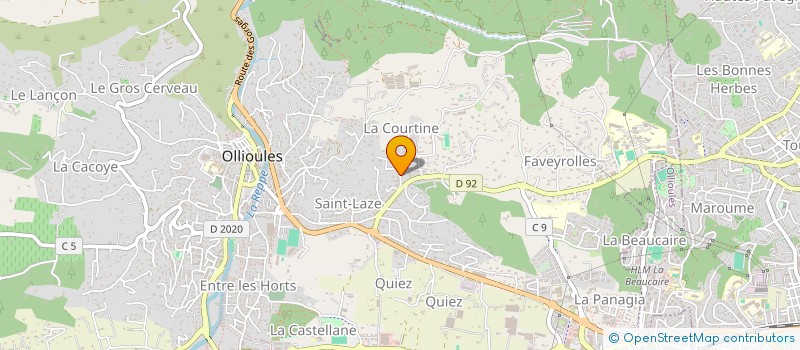 localisation de l'entreprise SANTIAGO  OLLIOULES