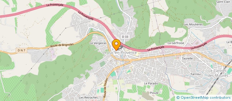 localisation de l'entreprise SANTIAGO ANTOINE  LE LUC