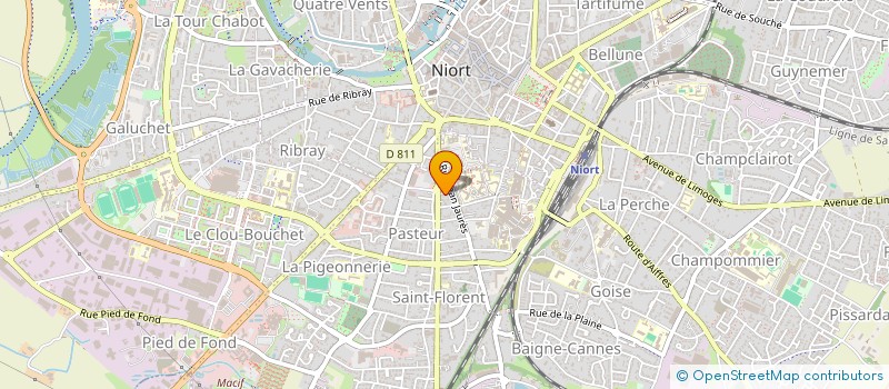localisation de l'entreprise SANTIAGO COUVERTURE à NIORT