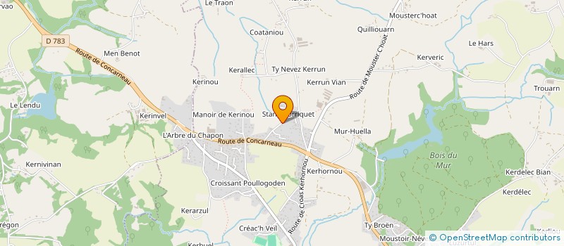 localisation de l'entreprise SANTIAGS WEST DANCERS  SAINT-EVARZEC