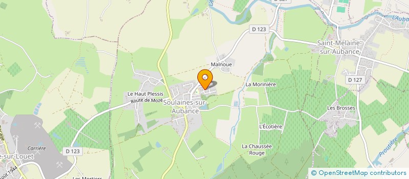 localisation de l'entreprise SANTIBOX  SOULAINES-SUR-AUBANCE