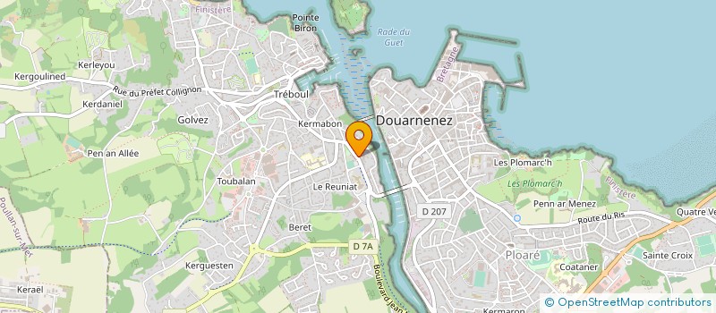 localisation de l'entreprise SANTIG DU EDITIONS à DOUARNENEZ