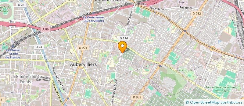 localisation de l'entreprise SANTILLY POMPES FUNEBRES à AUBERVILLIERS