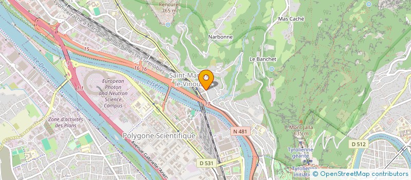 localisation de l'entreprise SANTIN LMNP  SAINT-MARTIN-LE-VINOUX