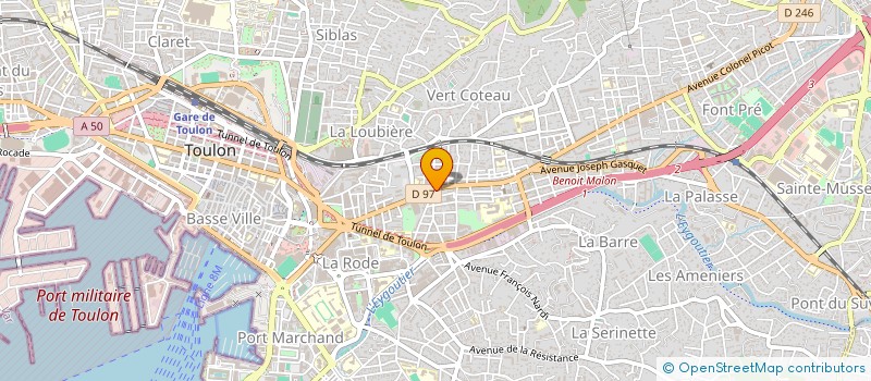 localisation de l'entreprise SANTIN MOTOCULTURE à TOULON
