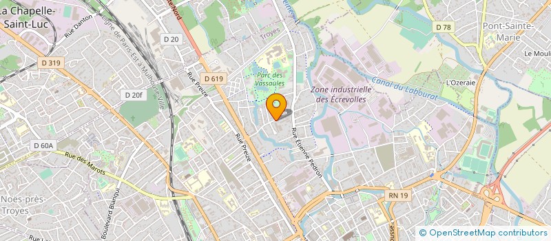 localisation de l'entreprise SANTIN SAS à TROYES