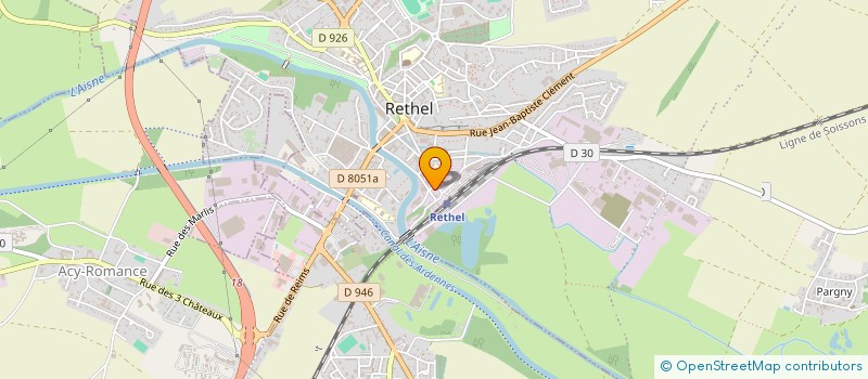 localisation de l'entreprise SANTINA  RETHEL