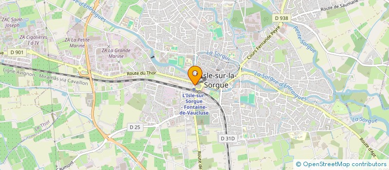 localisation de l'entreprise SANTINE  L'ISLE-SUR-LA-SORGUE