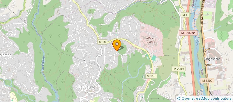 localisation de l'entreprise SANTINELLI CHRISTOPHE  LA GAUDE