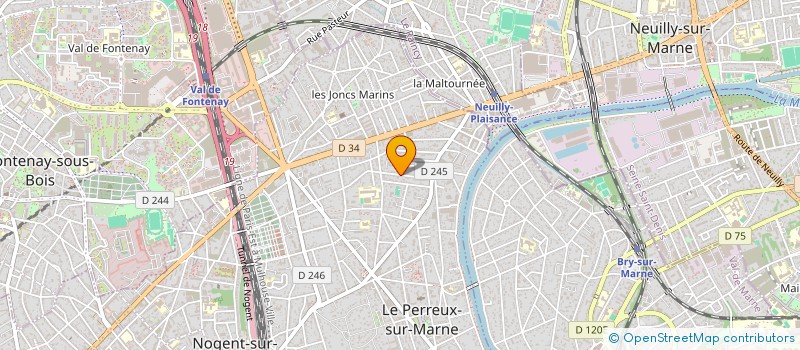 localisation de l'entreprise SANTINVEST SAS  LE PERREUX-SUR-MARNE