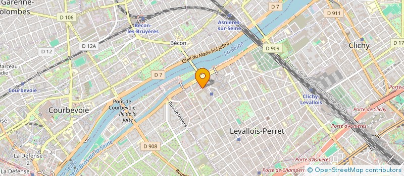 localisation de l'entreprise SANTIUM à LEVALLOIS-PERRET