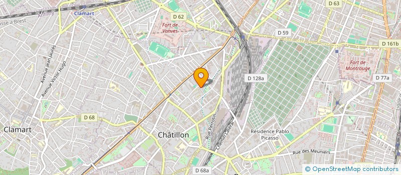 localisation de l'entreprise SANTIX PEINTURE à CHATILLON