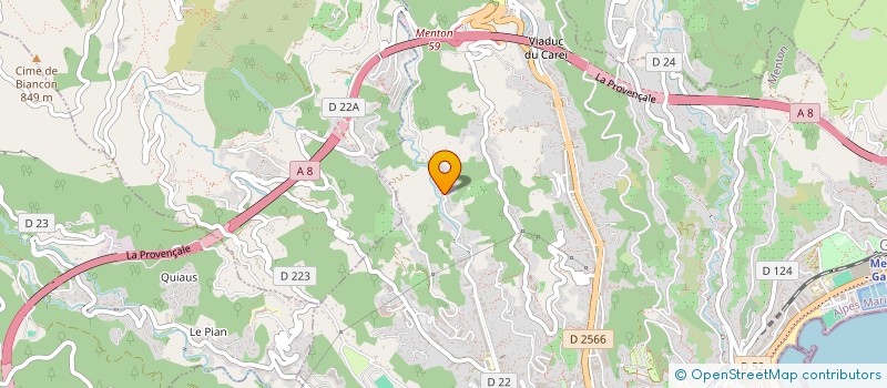 localisation de l'entreprise SANTNOM  MENTON