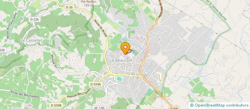 localisation de l'entreprise SANTO ESTEVE à LE BEAUSSET
