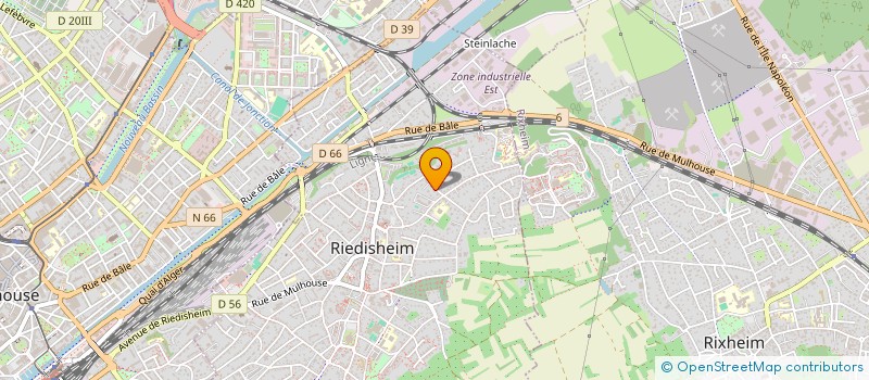 localisation de l'entreprise SANTOLINE ALJ  RIEDISHEIM