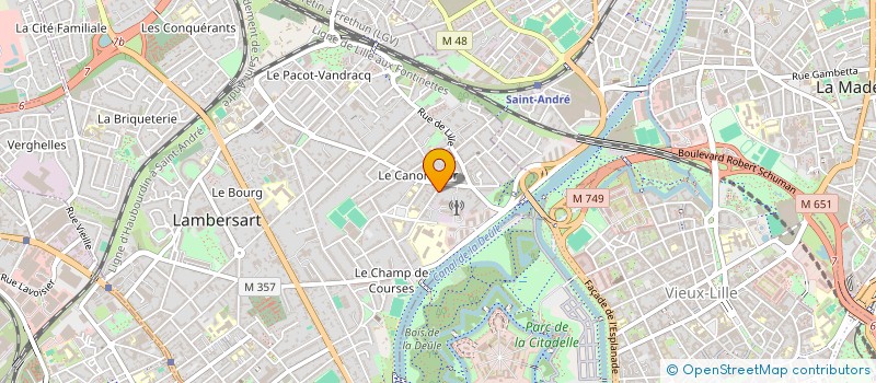 localisation de l'entreprise SANTONI KUNZ à LAMBERSART