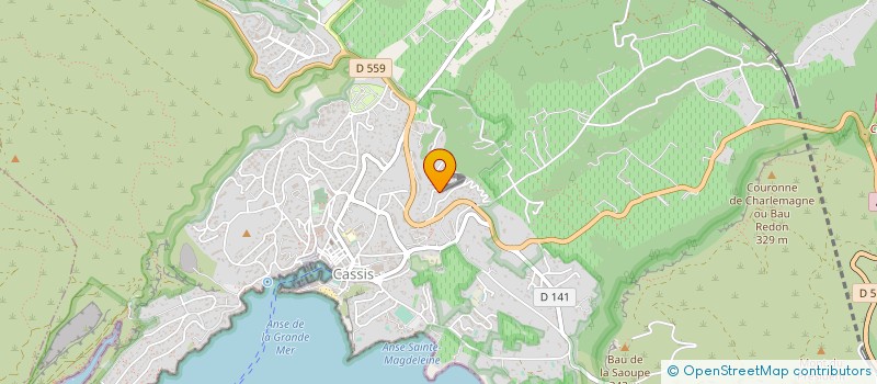 localisation de l'entreprise SANTORIN à CASSIS