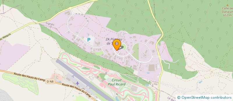 localisation de l'entreprise SANTORIN  SIGNES