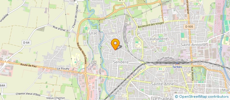 localisation de l'entreprise SANTORIN  TARBES