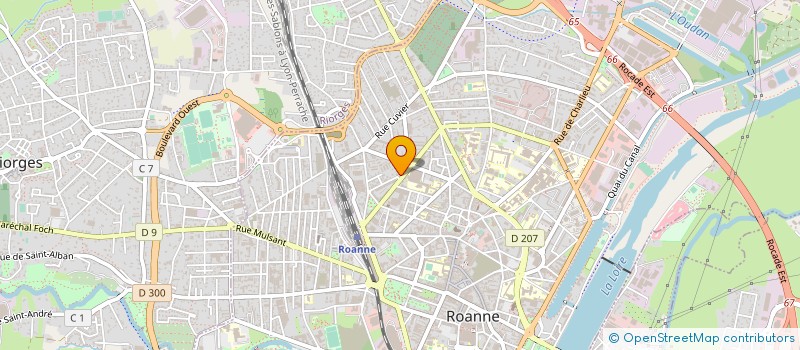 localisation de l'entreprise SANTORO à ROANNE