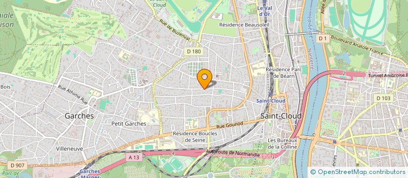 localisation de l'entreprise SANTOS à SAINT-CLOUD