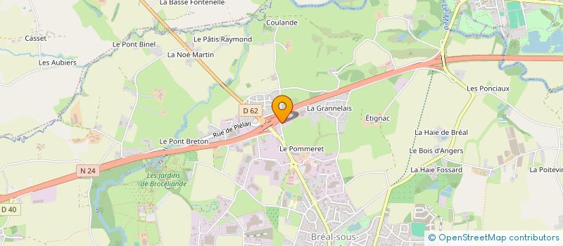 localisation de l'entreprise SANTOS REBELO  BREAL-SOUS-MONTFORT