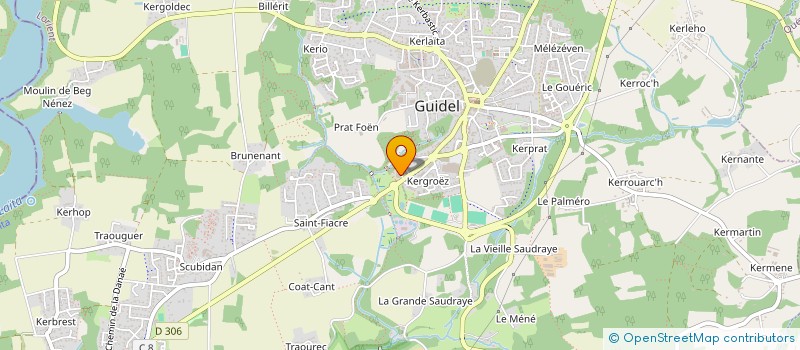 localisation de l'entreprise SANTOSHA SURF  GUIDEL