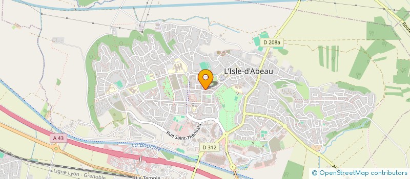 localisation de l'entreprise SANTRAL SANTE  L'ISLE-D'ABEAU