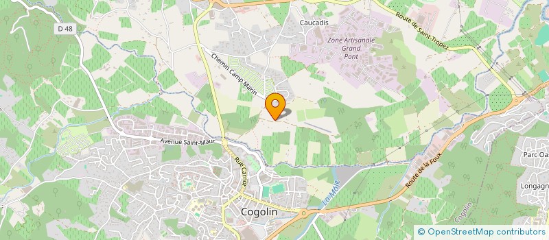 localisation de l'entreprise SANTRE PATRIMOINE  GRIMAUD