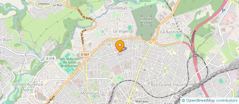 localisation de l'entreprise SANTROP à LIMOGES