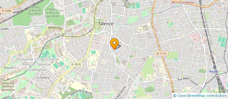 localisation de l'entreprise SANTROSS TECHNOLOGIES  TALENCE