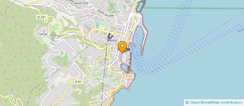 localisation de l'entreprise SANTU A & J à BASTIA