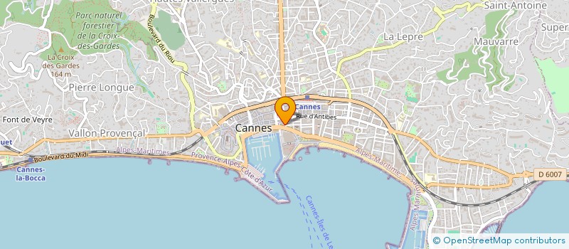 localisation de l'entreprise SANTY à CANNES