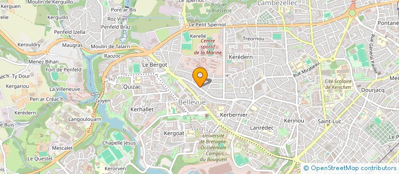 localisation de l'entreprise SANTYBOUT à BREST