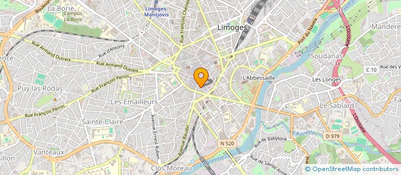 localisation de l'entreprise SANVA à LIMOGES