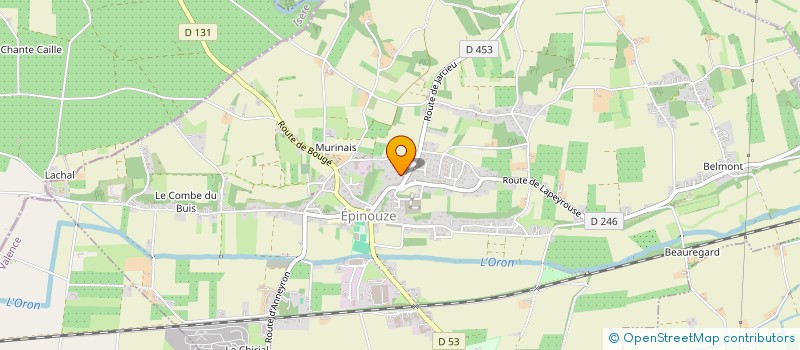 localisation de l'entreprise SANVERT à EPINOUZE