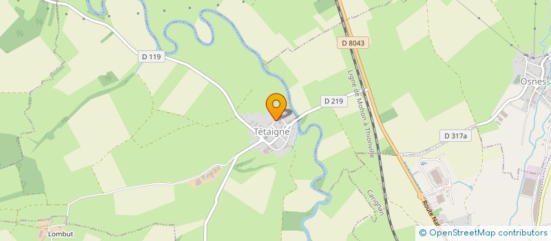 localisation de l'entreprise SANVOISIN  TETAIGNE