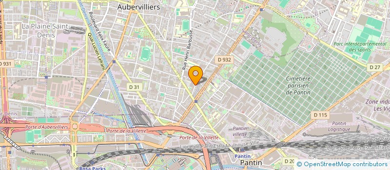 localisation de l'entreprise SANY  AUBERVILLIERS