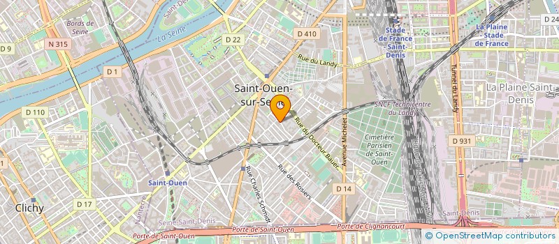 localisation de l'entreprise SANY TEX  SAINT-OUEN-SUR-SEINE