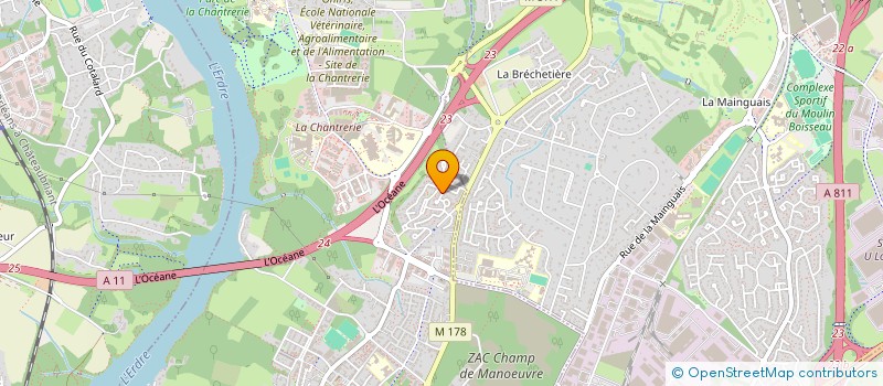 localisation de l'entreprise SANYDYFFUSION à NANTES