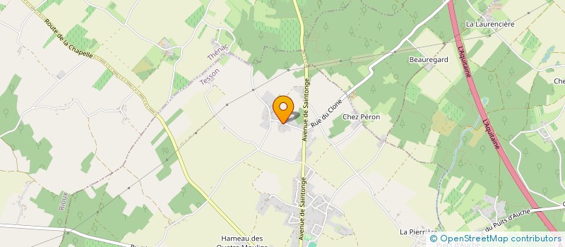 localisation de l'entreprise SANZA  TESSON