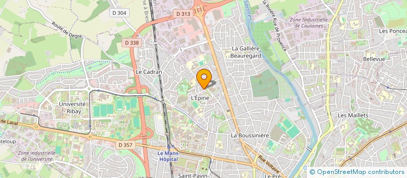 localisation de l'entreprise SANZA MUSIC  LE MANS