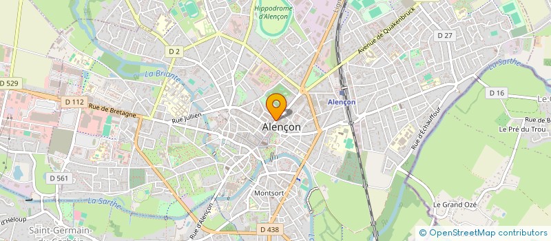 localisation de l'entreprise SANZAL & CIE à ALENCON