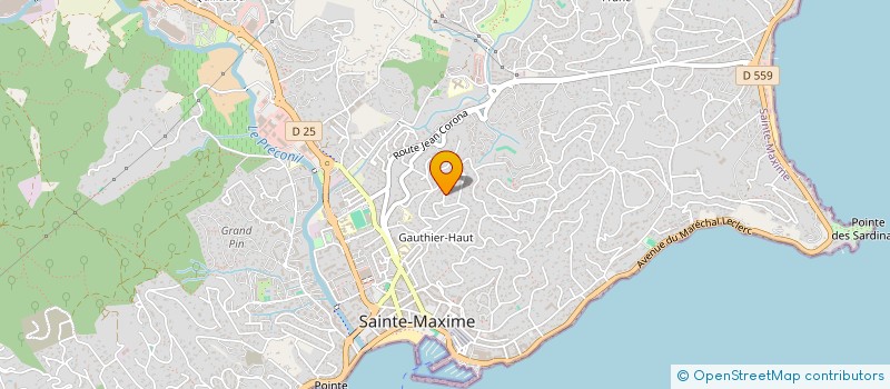 localisation de l'entreprise SANZO à SAINTE-MAXIME