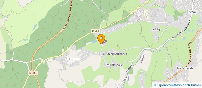localisation de l'entreprise SAO  SERBANNES