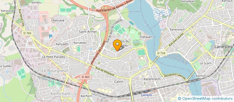localisation de l'entreprise SAO à LORIENT