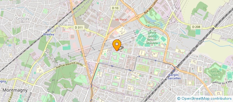 localisation de l'entreprise SAO BAR  SARCELLES