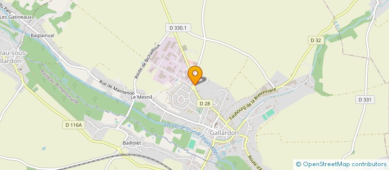 localisation de l'entreprise SAO - IMMOBILIER à GALLARDON
