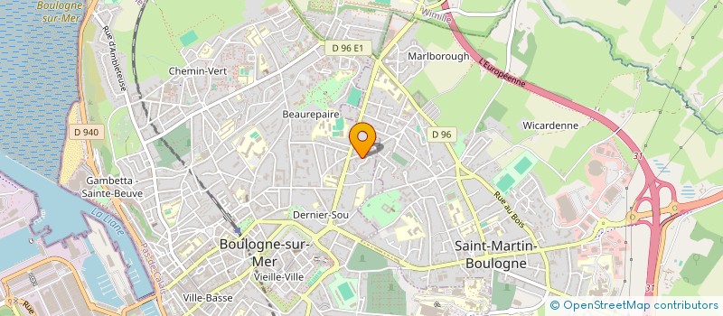 localisation de l'entreprise SAO MEDIATION COTE D'OPALE à BOULOGNE-SUR-MER